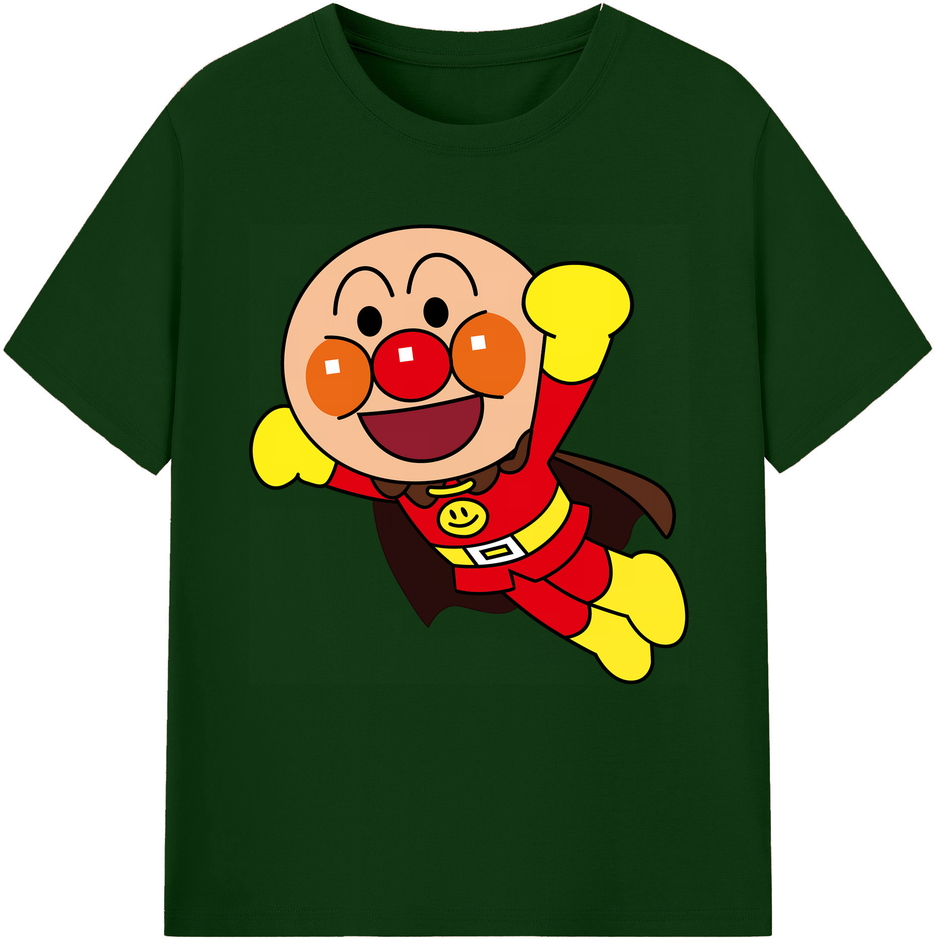 （画像用） アンパンマン Anpanman 綿100％半袖Tシャツ（フロントプリント）